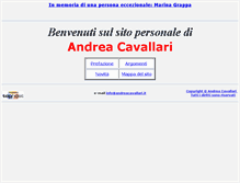 Tablet Screenshot of andreacavallari.it